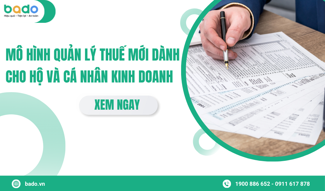 Mô hình quản lý thuế mới dành cho hộ và cá nhân kinh doanh